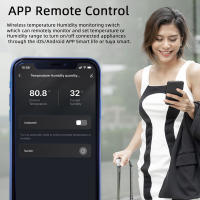 Sensor De Temperatura Y Humedad WiFi Inteligente Tuya Alexa Google Smart Life Control Remoto 433MHz Medidor De Potencia - details 6