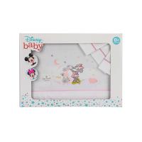 Interbaby juego de sábanas de cuna algodón 3 piezas 120x60 MINNIE de DISNEY BLANCO/ROSA - details 1