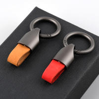 Llavero De Titanio Y Cuero Vacío Llavero De Coche Para Hombre Llavero De Colgante Creativo Accesorio Pequeño EDC Regalo Ideal Para Exteriores - details 13