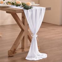 Corredor De Mesa De Tela De Organza 30cm X 300cm Estilo Bohemio Romántico Para Bodas Cumpleaños Y Decoración De Mesa De Valentine's Day - details 12