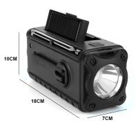 Radio De Emergencia Portátil Con Solar Y Manivela De Crank 10000mAh Con LED Y Cargador USB Luz De Mano Recargable Para Clima NOAA AM FM - details 23