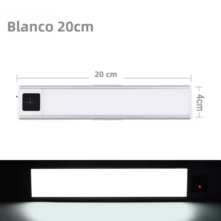 Lámpara De Pared LED Sensor De Movimiento Manual Recargable 5V USB Para Baño Cocina Armario Luz Espejo Moderna Montaje En Pared - 1