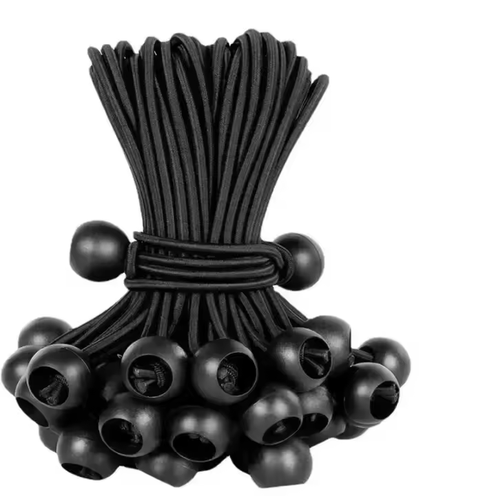 10pcs Cuerda Elástica De Bungee Para Banderas De Tarpalina De Lona Amarras Para Poles De Bandera Y Camping Accesorios De Tienda De Acampar - 1