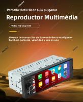 Receptor De Radio Para Coche Universal 1 Din Pantalla Táctil HD Con Control De Un Botón CarPlay MP5 Soporte FM Y USB Para Hyundai Lada Toyota Nissan Ford - details 6