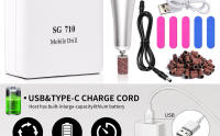 Máquina De Uñas Eléctrica Profesional 45000RPM Con Pantalla LCD Recargable Para Manicura Y Peluquería De Uñas Herramienta De Salon - details 1