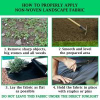 1pc Seda De Paisaje Negra De Gran Capacidad Barreira Antigrasie Permeable Al Agua Para Jardín De Villa Y Courtyard - details 2