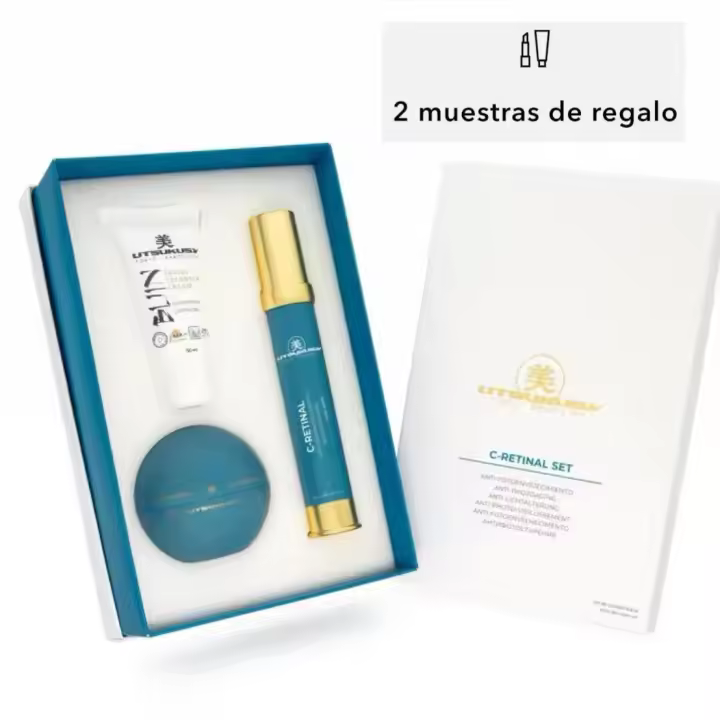 NEW! UTSUKUSY Set C-Retinal BY NATURELLE - vitamina C + Retinal, trata y previene el fotoenvejecimiento cutáneo, reduciendo arrugas, con alto poder antioxidante, aportando luminosidad, elasticidad y unificando el tono. - 1