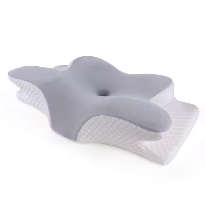1 Cervical Pillow, Slow Rebound Cool Soft Pillow, Ergonomic Orthopedic Sleep Neck Contour Support Pillow for Side Sleepers, Orthopedic Support, Machine Washable Pillowcase - 1