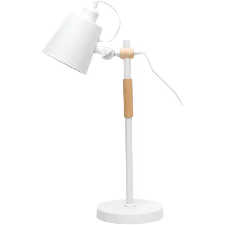 Flexo OSLO Blanco de BEL AIR HOME - Lámpara de Escritorio Brazo Articulable, Iluminación para Estudio, Lectura y Trabajo - 1