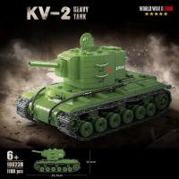 Bloques De Construcción De Tanque Pesado KV-2 Del Segundo Mundo War II Juguete Colección Para Niños Regalo De Navidad Y Cumpleaños - details 0
