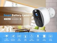 Cámara De Seguridad WIFI 3MP Exterior IP Con Visión Nocturna Y Vigilancia Inteligente Cámara De Video Grabadora Batería Poder - details 0
