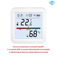 Sensor De Temperatura Y Humedad Zigbee/WiFi Tuya Compatible Con Alexa Y Google Assistant Para Hogar Conectado ONENUO TH08/TH08Z - details 3