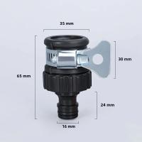2pcs Adaptador De Grifo Universal Duradero Conector Rápido De Goma Plástica Para Limpieza De Coche Riego De Jardín - details 3