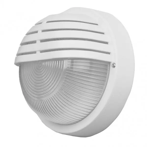 IluminaShop - Plafon de Exterior  Blanco cristal/policarbonato 1xE27  IP44 - 1