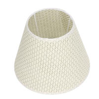 Pantalla de lámpara de Mesa Tejida de PE, cubierta de lámpara Tejida desgaste Resistant, Beige color, para portalámparas calibre E27 E14 - details 4