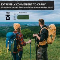 Colchoneta Autoinflable Ultraligera Kinoto para Camping, Senderismo y Pesca – Ideal para Primavera y Aventuras al Aire Libre - details 1