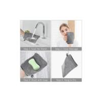 Manoplas de Baño Guantes para Lavarse, Juego de 8 Guantes de Baño de 15x20 cm, Manoplas de Baño with Cordón, Premium Microfiber, Ternura - details 2