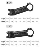 UNO Carrete De Bicicleta 7/17/35 Grados Montaña Bicicleta Puente 28.6mm 31.8mm 60/70/80/90/100/110/120/130mm Manillar De Carretera - details 2