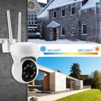 Cámara de Vigilancia WiFi Exterior 1080MP 2.4 + 5G wifi, Zoom 4x, Audio Bidireccional Visión Nocturna + Tarjeta de Memoria 64G - details 4