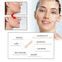 100pcs Cinta De Levantamiento Facial Invisible En V Para Ojos Y Barba Antiarrugas Levantamiento De Mentón Cuidado De La Piel Resistente Al Agua - details 6