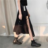 Falda Media Pierna Gótica Oscuro Vintage Para Mujer Elegante Moda Fiesta Club Cintura Alta Femme Bottom Streetwear Goth Falda - details 3