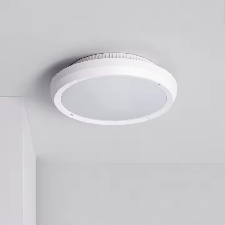 Ledkia Plafón Circular para Exterior Ø300 mm IP65 Curio Blanco - 1