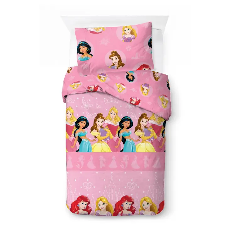 Bimba Pimba Disney Princess - Funda Nórdica Princesas Disney - Cama 90 - 52% Algodón 48% Poliéster - 1