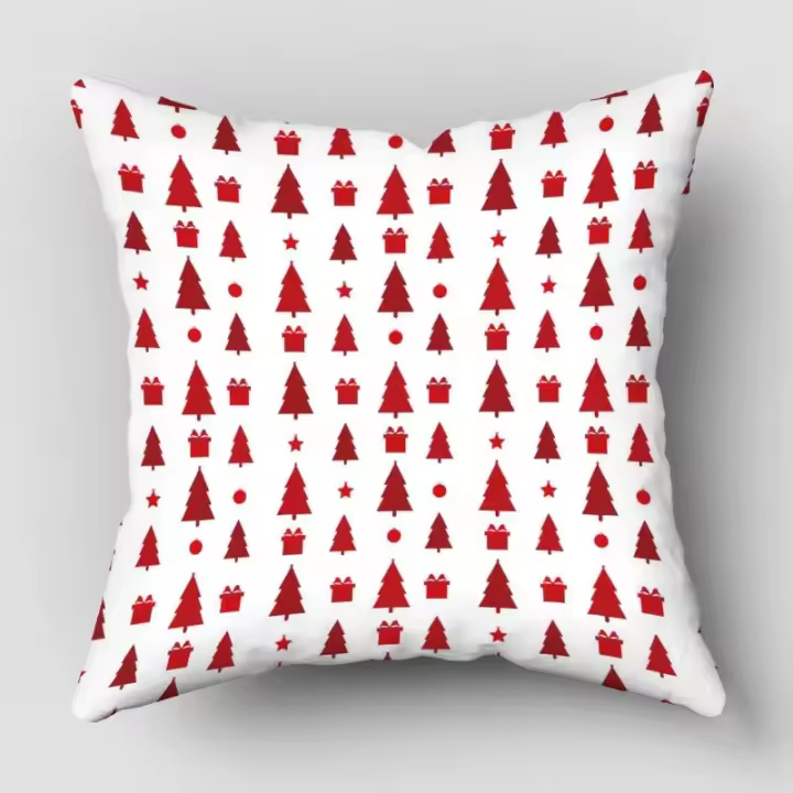 Funda De Cojín Decorativa Musife Navidad KPOP Tamaño 35x35 40x40 45x45 Cm Material Algodón 100% Estilo Plain Zippered - 1