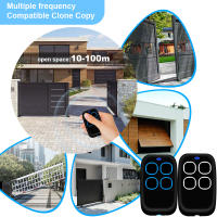 Control Remoto De Puerta De Garaje Universal Multifrecuencia 286-868MHz 433MHz Llave Fob Transmisor De Mandos Para Puerta Vehicular Duplicador - details 4