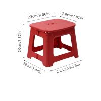 Taburete Plegable Y Portátil De Plástico Grueso 1 Pieza Para Uso Doméstico Y Exterior En Baños Y Exteriores Estilo Minimalista Moderno - details 16