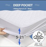 Protector de Colchón Alcochado de Fibra,Cubre colchon para Cama 90 | Impermeable y Transpirable, - details 0