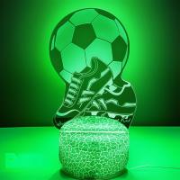 Lámpara De Noche LED 3D De Fútbol Ilusión Infantil Bola De Fútbol Táctil Decoración Para Habitación De Niños Regalo Luz De Mesa - details 0