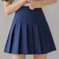 Mini Falda Y2K De Cintura Alta Estilo Coreano Falda Plisada A-Line Chic Y Elegante Uniforme De Escuela Para Mujeres - details 3