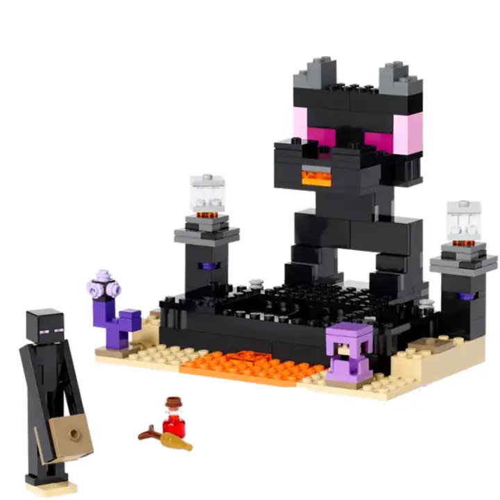 Conjuntos De Bloques Compatible MC My DIY World Serie Building Blocks the End Arena Enderman Juguetes De Montaje Para Niños Regalos De Vacaciones - 1