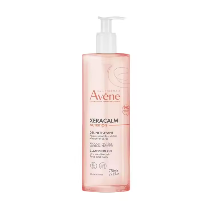 Avene xeracalm nutrition gel limpiador 750ml - 1