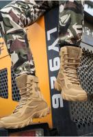 Botas De Motocicleta Para Hombres Botas Tácticas Botas De Desierto Para Fuerza Especial Botas De Senderismo Al Aire Libre Zapatos De Seguridad De Tobillo - details 20
