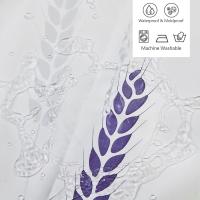 Poliéster Impermeable Cortina Bañera con 12 Ganchos para Ducha y Baño 180x200CM - details 3