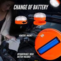 Luz de Emergencia V16 Homologada para Señalización en Carretera de Coche y Moto. Luz Amarilla Intermitente y Blanca Fija con Encendido Automático, Base Imantada y Batería Recargable. - details 3