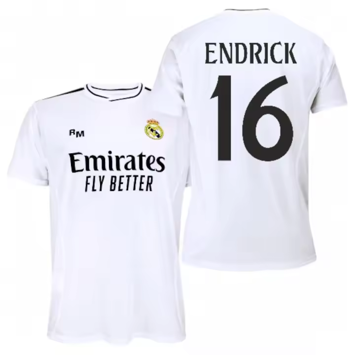 Camiseta Réplica Oficial Endrick #16 Real Madrid 2024/25 – Versión Aficionado - 1
