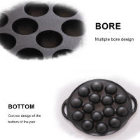 Takoyaki Pan De Hierro Fundido Con 15 Compartimentos No Adhiere Perfecto Para Hacer Bolas De Calamar Y Panqueques Plataforma De Asado Takoyaki - details 7