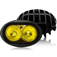 Luz De Neblina Para Motocicleta LED Amarilla Faro Auxiliar De E-bike Luz De Trabajo Spots Flood Blanco Para Bikes Rad Offroad - details 16