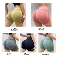 Shorts De Yoga Para Mujer Cintura Alta Shorts De Gimnasio Levantador De Glúteos Running Sportswear Sin Bolsillos Transpirables Para Deportes - details 2