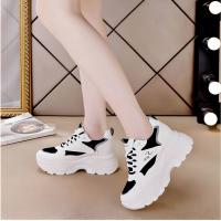 Zapatillas De Platforma Transpirables Para Mujer Confortables Y Modernas Suela De Goma Antideslizante Talla Verdadera Para Deporte Y Casual Color Blanco - details 1