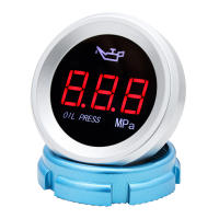 Gauge De Temperatura De Agua 52mm Para Coche Con Pantalla Digital LED Y Función De Alarma Medidor De Nivel De Combustible Voltímetro Y Presión De Aceite - details 1