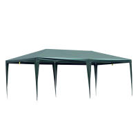 Outsunny Carpa de Jardín 6x3 m Cenador Desmontable Exterior con 6 Mosquiteras Laterales 2 Puertas con Cremallera Impermeable y Ventanas para Terraza Patio Playa Verde - details 0