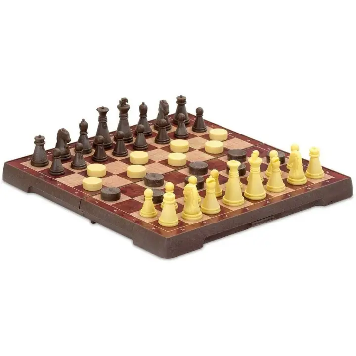 Juego de Mesa Ajedrez-Damas Magnético Pequeño Cayro 450 Juegos de estrategia - 1