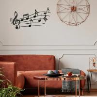 Decoración De Pared Con Notas Musicales HelloYoung Arte Metálico Tema Musical Decoración Interior Y Exterior Moderna - details 6