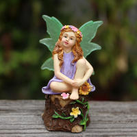 Juego De Decoración De Jardín Tema De Té De Verano Paisaje Simulación De Fae De Flores Escultura De Resina Para Jardín Al Aire Libre - details 10