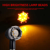 2pcs Lámparas De Señal Para Motocicleta Universal 12v Rojo Amarillo Luz De Freno Trasera Y Luz De Señal Laterales - details 4