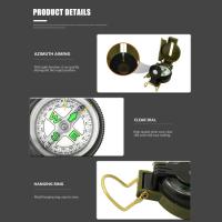 Compas Multifuncional Portátil Para Camping Y Senderismo Con Lente Esfuerzo Nocturna Resistente Al Agua Y Choques Tamaño 7.8x5.8x2.5cm - details 3